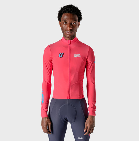 VELODROM RaceDay 3.0 Thermal Xperiment Fietsshirt lange mouwen - Fluor Pink
