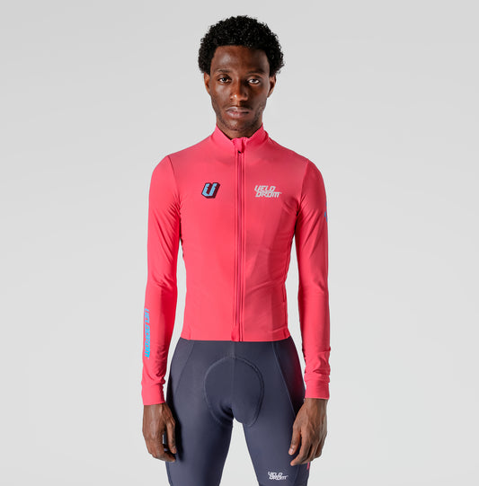 VELODROM RaceDay 3.0 Thermal Xperiment Maillot Ciclismo Manga Larga - Fluor Pink