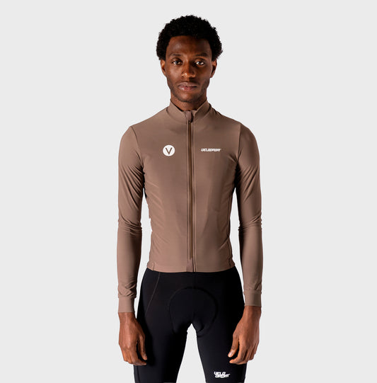 VELODROM RaceDay 3.0 Thermal Subtle Fietsshirt lange mouwen - Brown