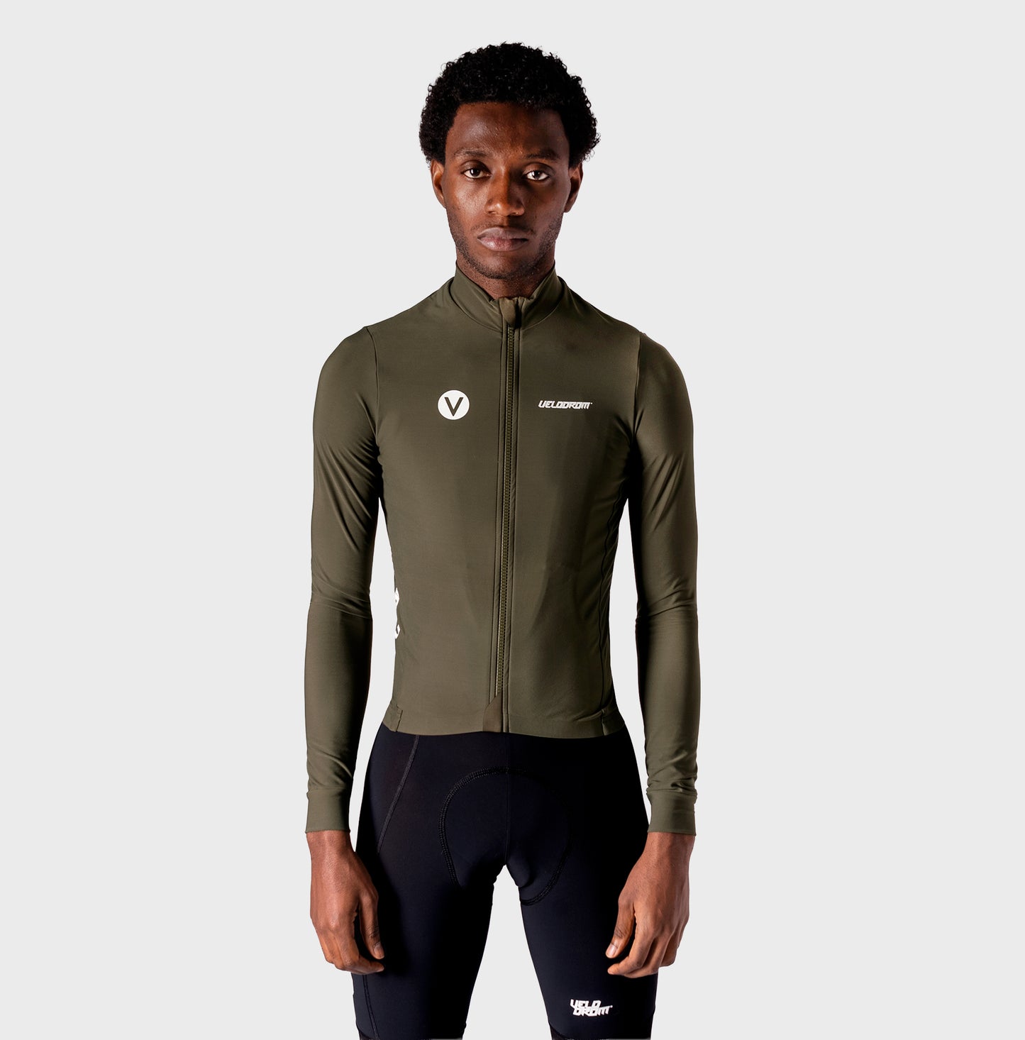 VELODROM RaceDay 3.0 Thermal Subtle Maglia da ciclismo a manica lunga - Khaki