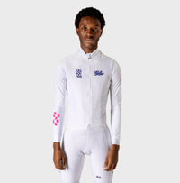 VELODROM RaceDay 3.0 Thermal Long Sleeve Jersey - White/Navy