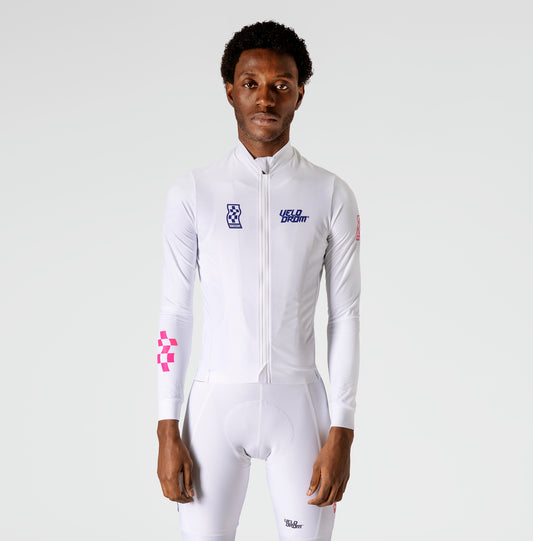 VELODROM RaceDay 3.0 Thermal Maillot Ciclismo Manga Larga - Blanco/Navy