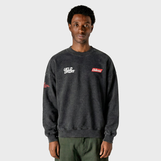 VELODROM Odeon Transcending Oversized Sweatshirt - Washed Noir