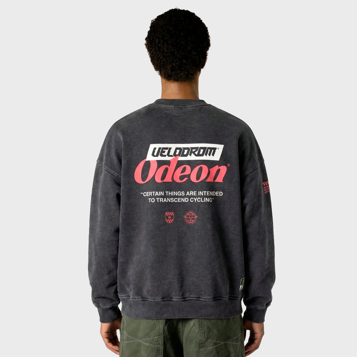 VELODROM Odeon Transcending Oversized Felpa - Washed Nero