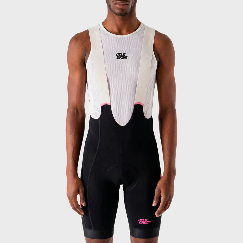 VELODROM Raceday 3.0 Cargo Salopette da ciclismo - Nero/Pink