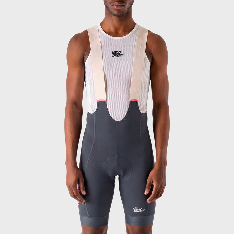 VELODROM Raceday 3.0 Cargo Salopette da ciclismo - Grey/Pink