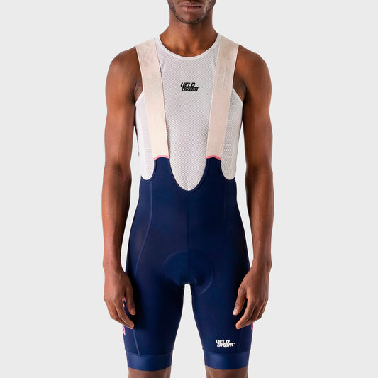 VELODROM Raceday 3.0 Cargo Bib Shorts - Navy/Pink