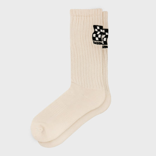 VELODROM Raceday Casual Winter Socks - Off White
