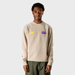 VELODROM Raceday Felpa - Beige/Yellow/Purple