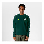 VELODROM Raceday Checkered Sweatshirt - Green/Lime/Weiß
