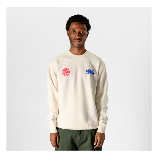 VELODROM Raceday Sudadera - Cream/Blue/Pink