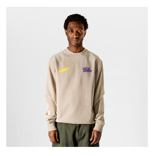 VELODROM Raceday Sudadera - Beige/Yellow/Purple