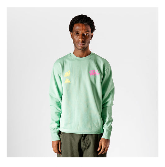 VELODROM Sudadera The Social Climber - Green/Pink/Yellow