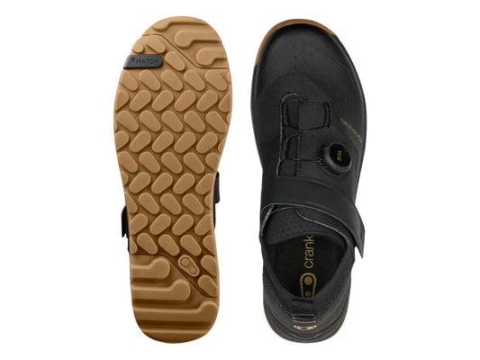 CRANK BROTHERS STAMP TRAIL BOA Mountain Cycling Shoes - BLACK/GOLD
