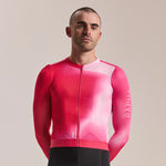 RAPHA Men's Pro Team Long Sleeve Lightweight Jersey III - Surface Print - Pink