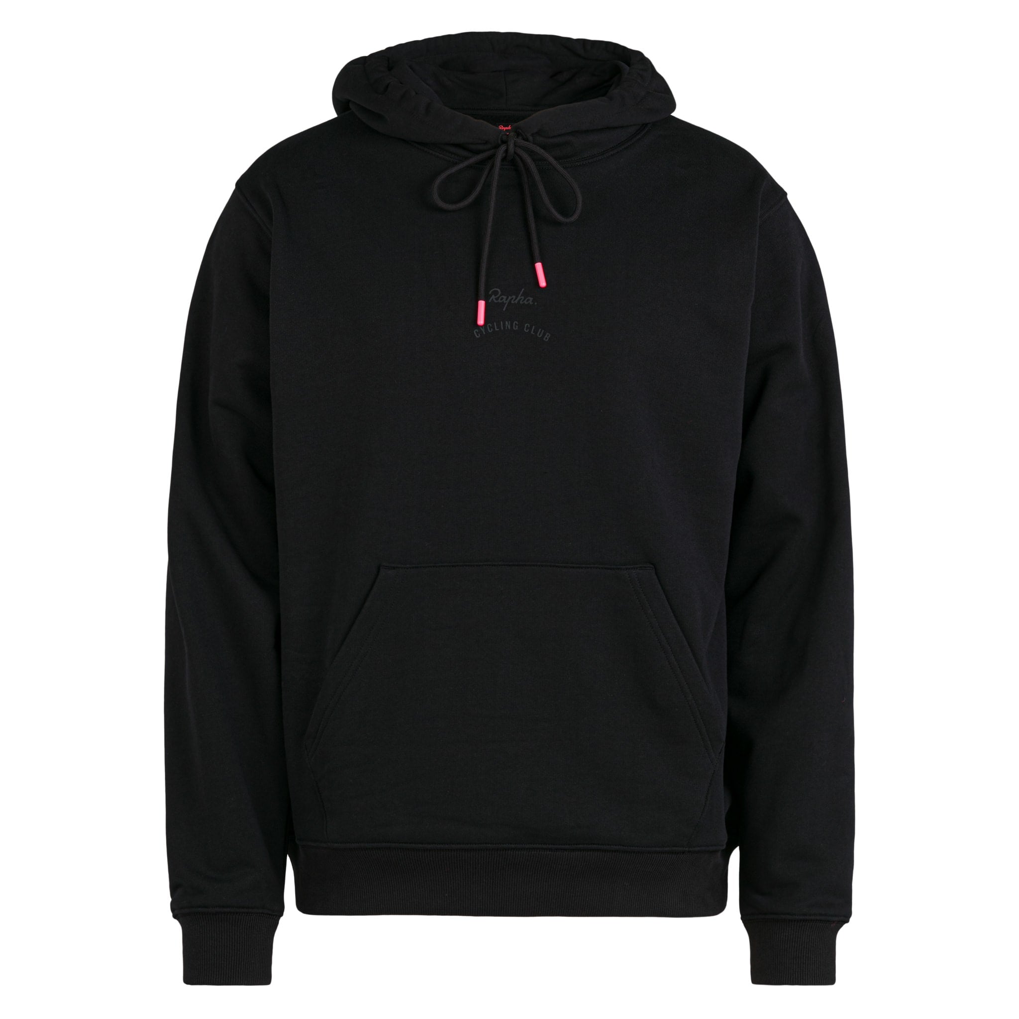 RAPHA RCC Cotton Hoodie - FGR Black/Hig Vis Pink | Velodrom