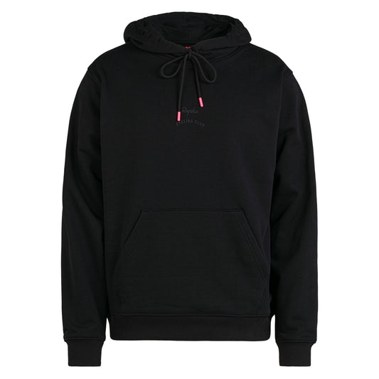 RAPHA RCC Cotton Hoodie - FGR Black/Hig Vis Pink