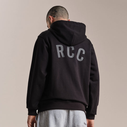RAPHA RCC Cotton Hoodie - FGR Black/Hig Vis Pink