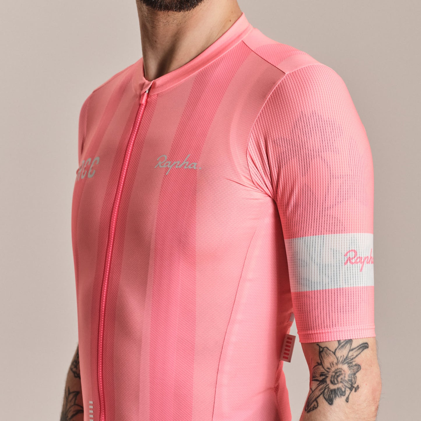 RAPHA RCC Pro Team Maillot - PIK Light Pink/High-Vis Pink