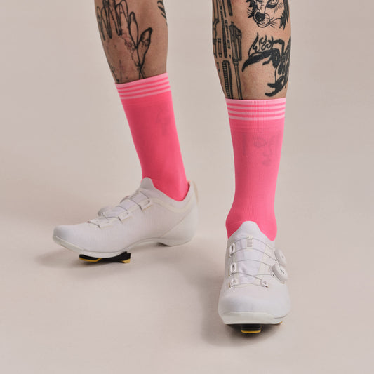 RAPHA RCC Pro Team Socks - PIF High-Vis Pink/Fog