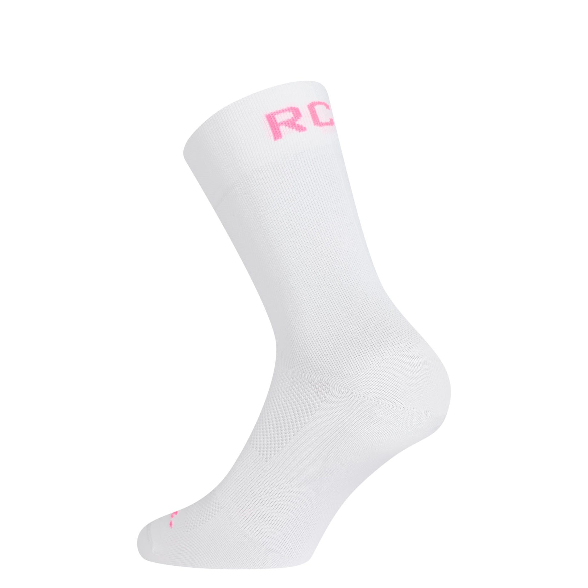 RAPHA RCC Pro Team Socks - WPK White/High-Vis Pink
