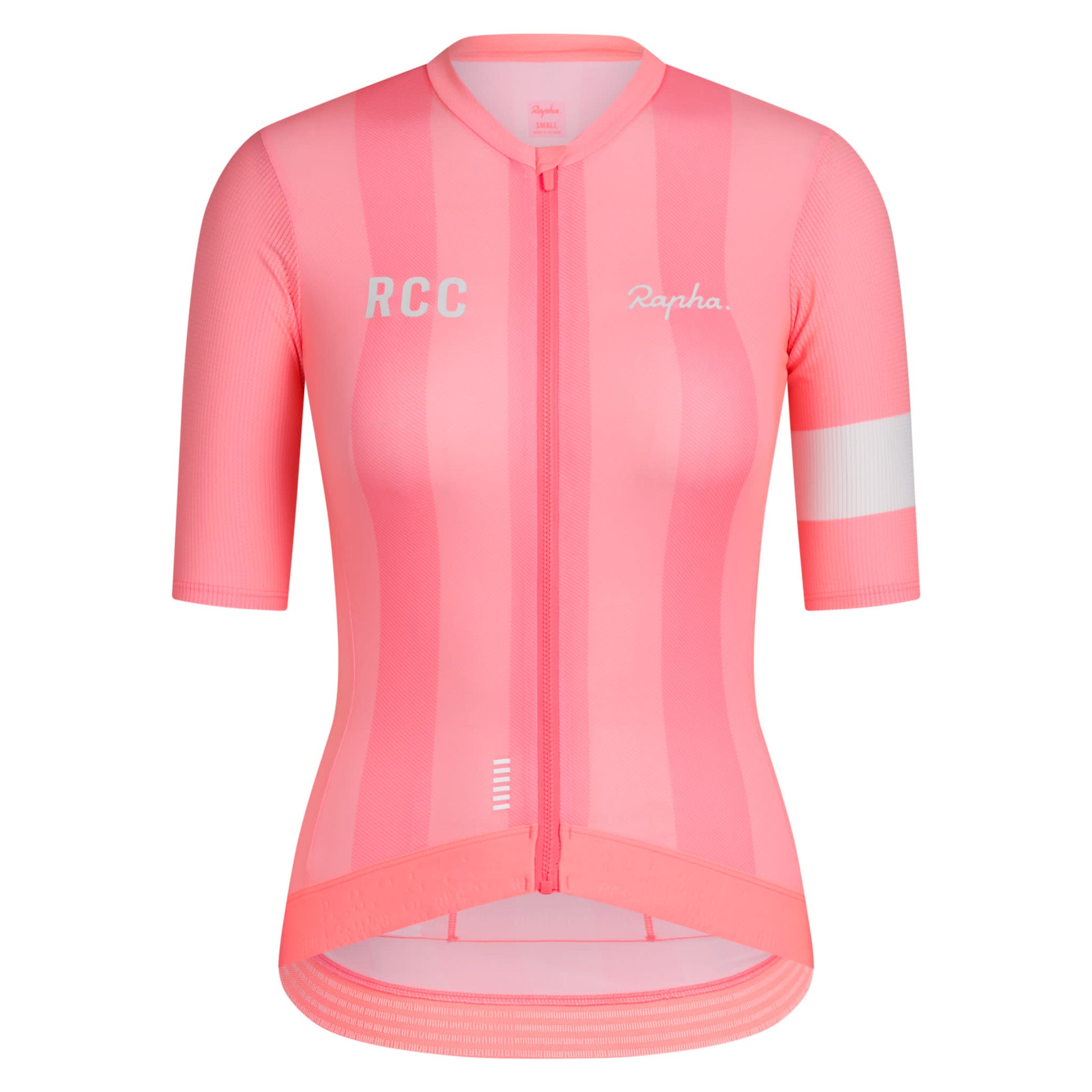 rennrad trikot damen pink RAPHA RCC Pro Team Damen Trikot - PIK Pink/High Vis Pink