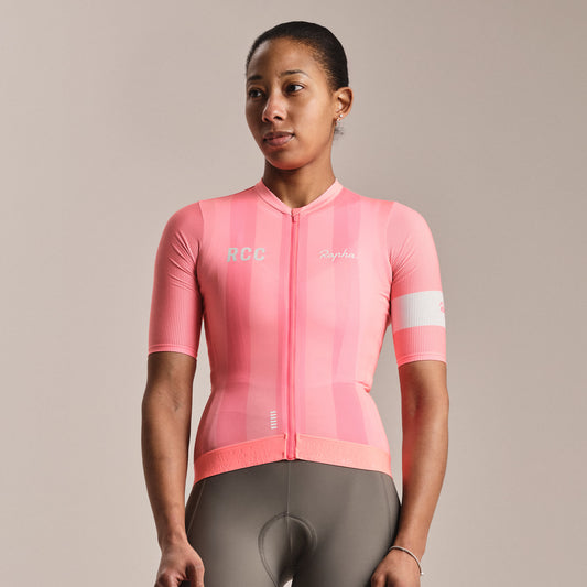 RAPHA RCC Pro Team Women Jersey - PIK Pink/High Vis Pink