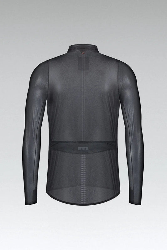GOBIK PLUVIA UNISEX LEHKÁ CYKLISTICKÁ BUNDA PROTI DEŠTI - TRUE BLACK