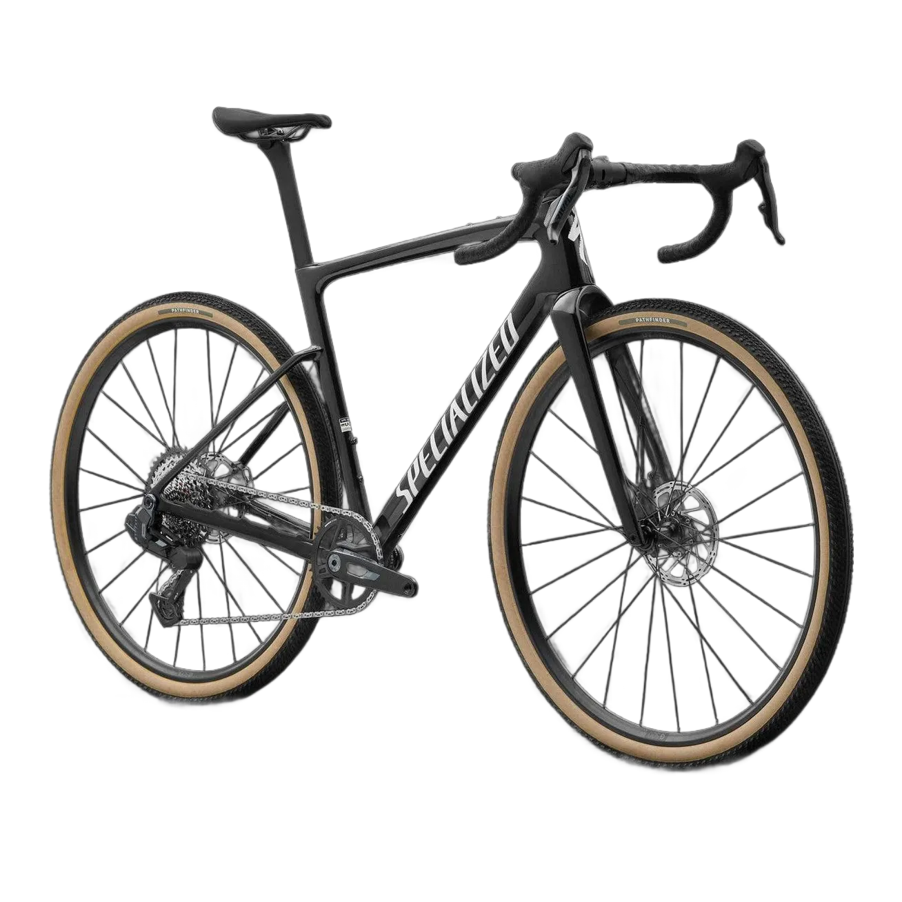 Crux 5 Comp - SRAM Rival XPLR - Metallic Obsidian/Dune White