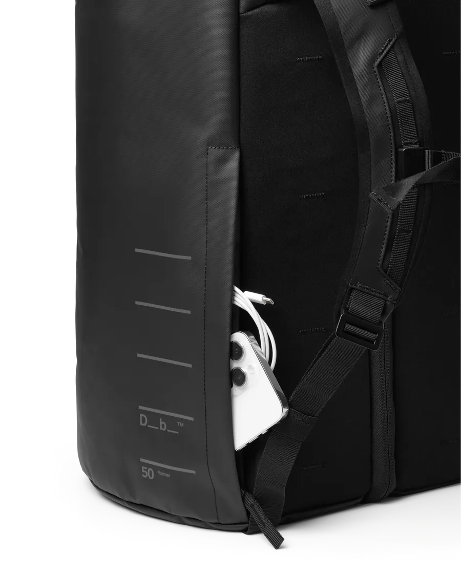 DB Journey Roamer Pro Split Duffel Backpack 50L - Black Out Copy