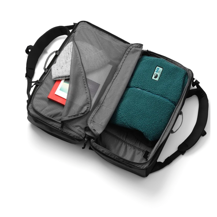 DB Journey Roamer Pro Split Duffel Backpack 50L - Black Out Copy