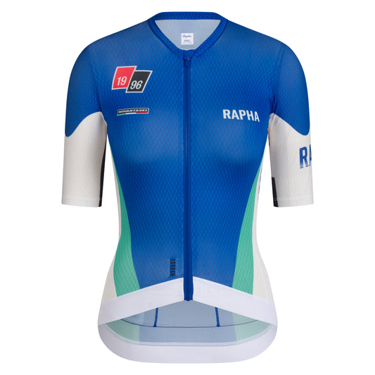 RAPHA Donna Pro Team Maglia ciclismo Novantasei - WBE Bianco/Blue