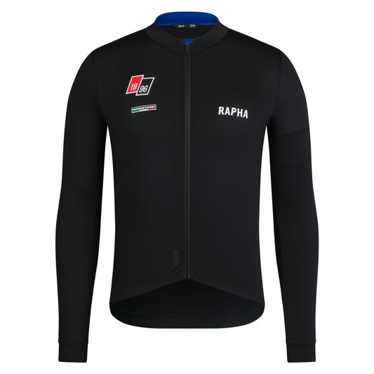 RAPHA Men Pro Team Long Sleeve Midweight Jersey Novantasei - BBL Black/Blue