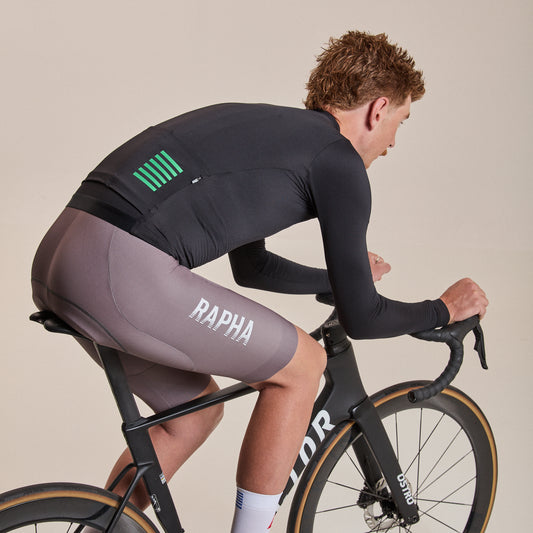 RAPHA Men Pro Team Long Sleeve Midweight Jersey Novantasei - BBL Black/Blue