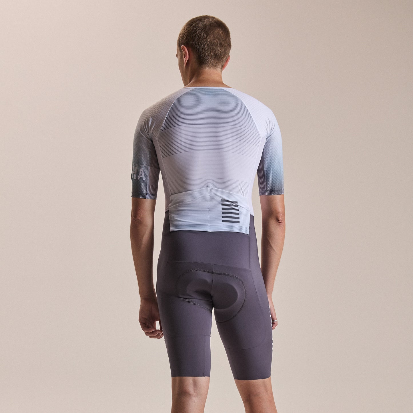 RAPHA PRO TEAM SUMMER ROADSUIT - Hvid/IRON GREY