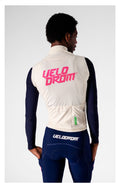 VELODROM RaceDay 3.0 Thermal Long Sleeve Jersey - Off White/Dark Navy Dual Sleeves