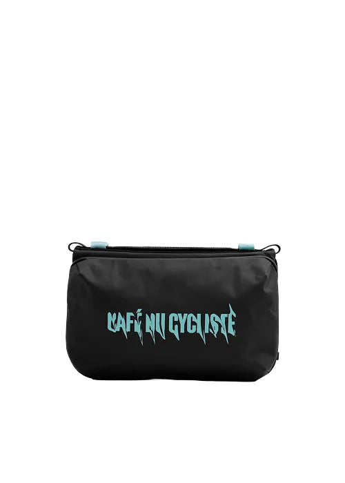 CAFÉ DU CYCLISTE Topologie Large Bottle Sacoche - Black Mint