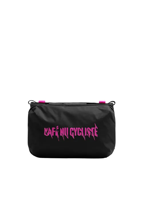 CAFÉ DU CYCLISTE Topologie Large Bottle Sacoche - Black Fuchsia
