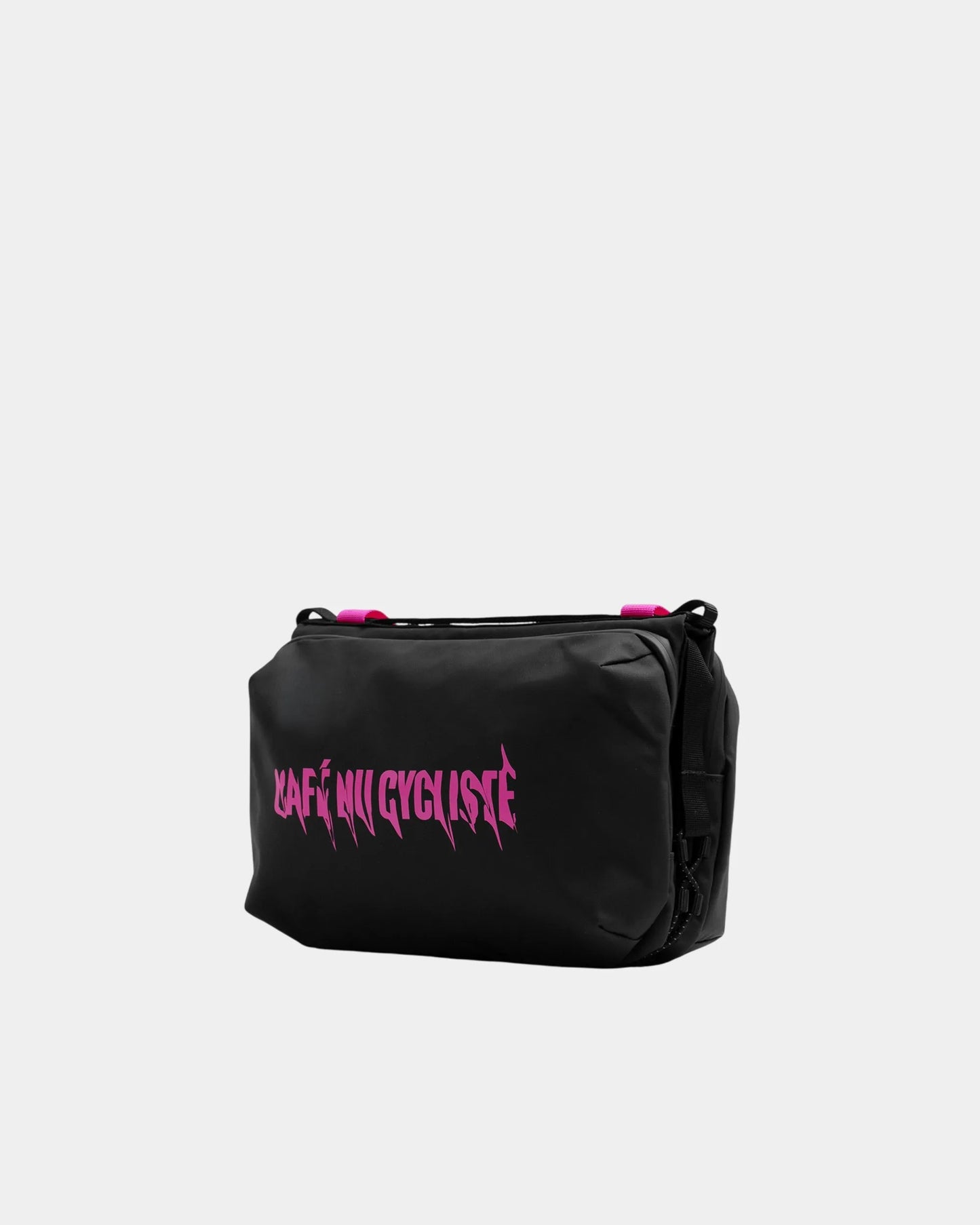 CAFÉ DU CYCLISTE Topologie Large Bottle Sacoche - Black Fuchsia