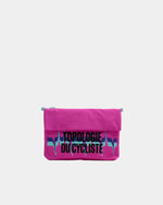 CAFÉ DU CYCLISTE Topologie Medium Musette - Fuchsia