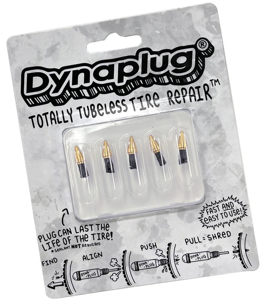 DYNAPLUG Tubeless Tire Repair Plugs for Air Road Kit - Black