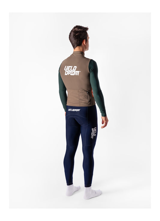 VELODROM RaceDay Thermal Maillot Ciclismo Manga Larga  - Dark Olive/Pine Groove Dual Sleeves