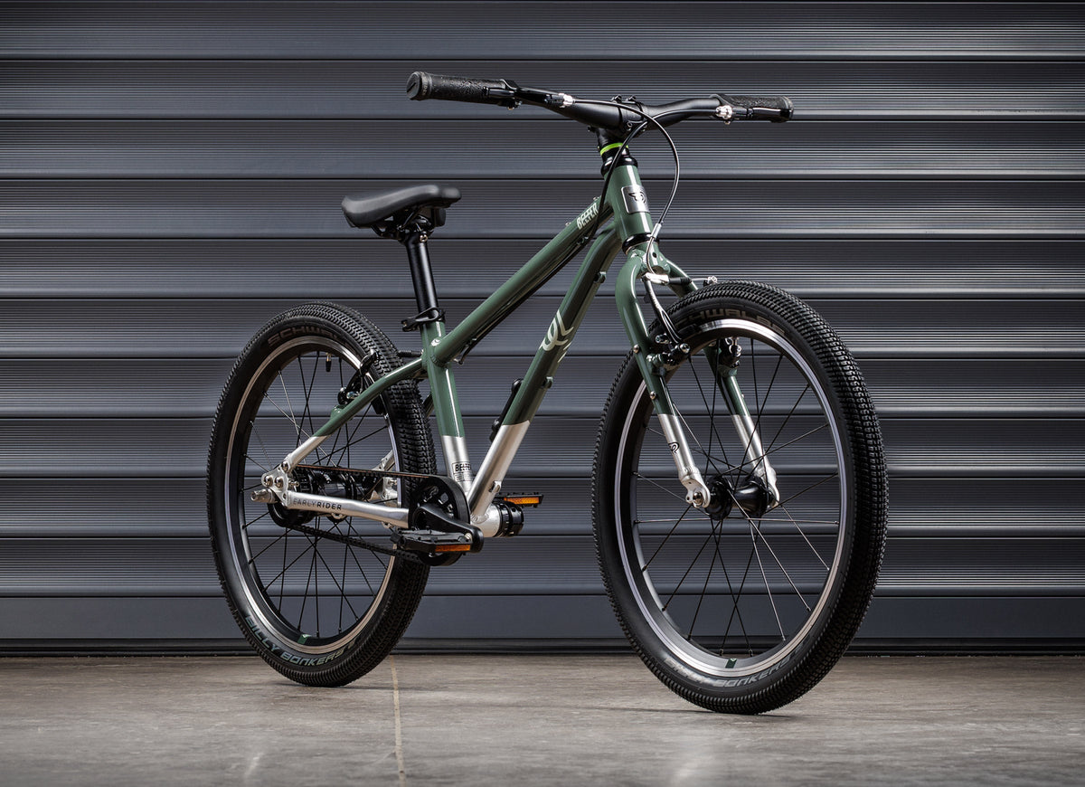 EARLY RIDER Belter 20 Auto Kids Bike - Forest Green/Brushed