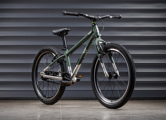 EARLY RIDER Belter 20 Auto Kids Bike - Forest Green/Brushed