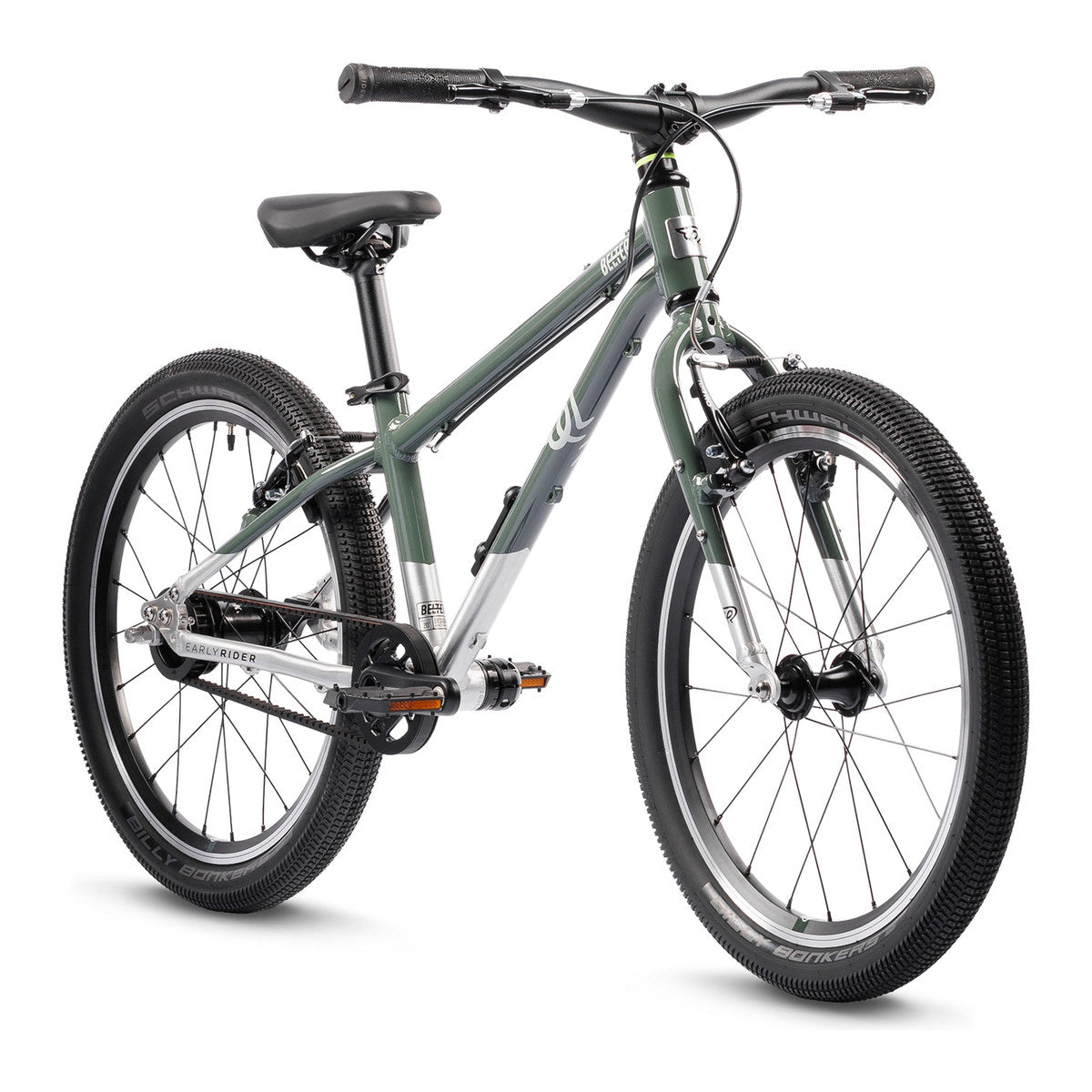 EARLY RIDER Belter 20 Auto Kids Bike - Forest Green/Brushed