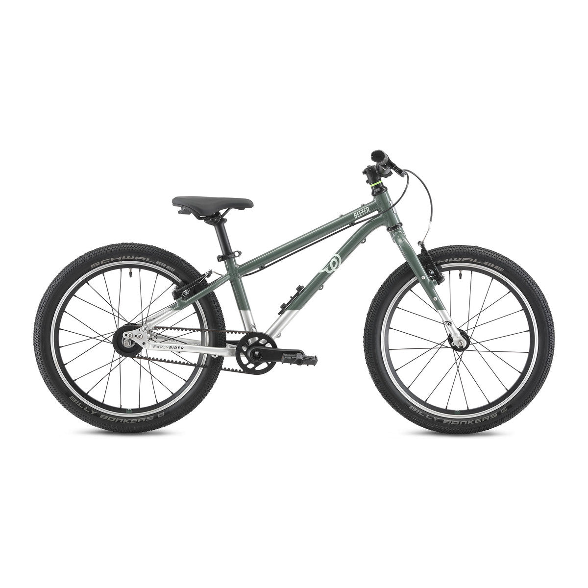 EARLY RIDER Belter 20 Auto Kids Bike - Forest Green/Brushed