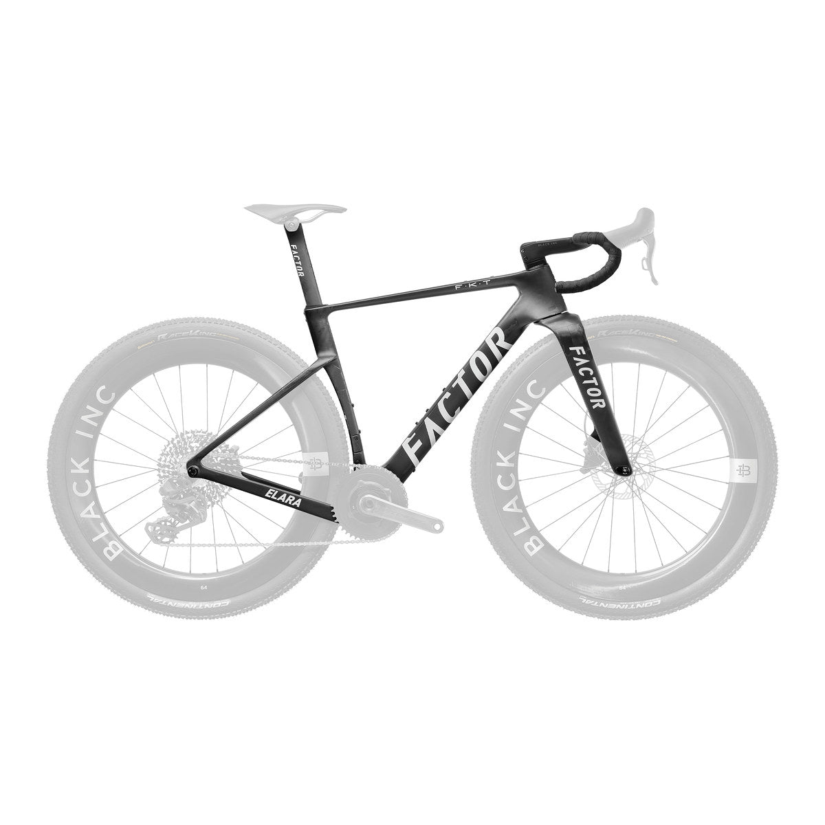 FACTOR ELARA Premium Package Gravel Frameset - Matte Carbon (includes seatpost and handlebar)