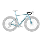 FACTOR ELARA Premium Package Gravel Frameset - Virescent Blue (includes seatpost and handlebar)