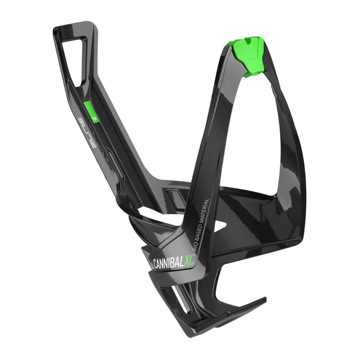 ELITE CANNIBAL XC V19 BOTTLE CAGE - BLACK/GREEN