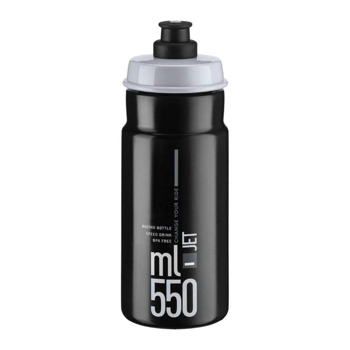 ELITE JET BIDON 550ML - BLACK/GREY